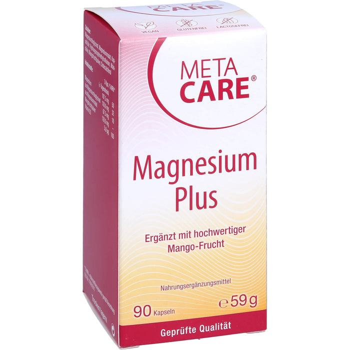 META CARE Magnesium Plus Kapseln zur Unterstützung der Muskeln, 90 St. Kapseln
