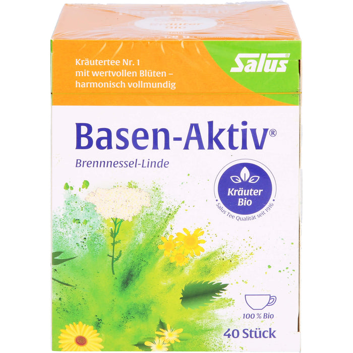 Basen-Aktiv Tee Nr. 1 Brennnessel-Linde bio Salus, 40 St FBE