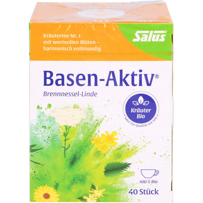 Salus Basen-Aktiv Tee Nr. 1 Brennnessel-Linde bio harmonisch und vollmundig, 40 St. Beutel