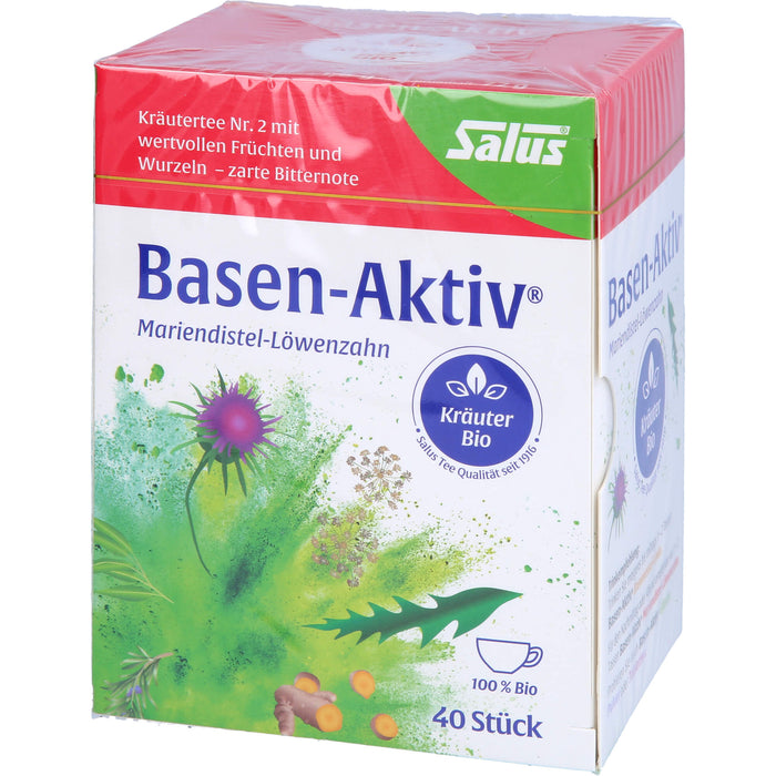 Salus Basen-Aktiv Tee Nr. 2 Mariendistel-Löwenzahn bio, 40 St. Beutel