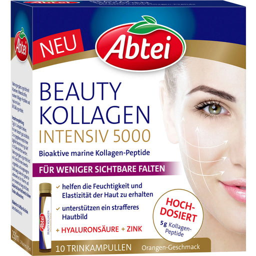 Abtei Beauty Kollagen Intensiv 5000 Trinkampullen natürliche Schönheit von innen, 10 St. Ampullen