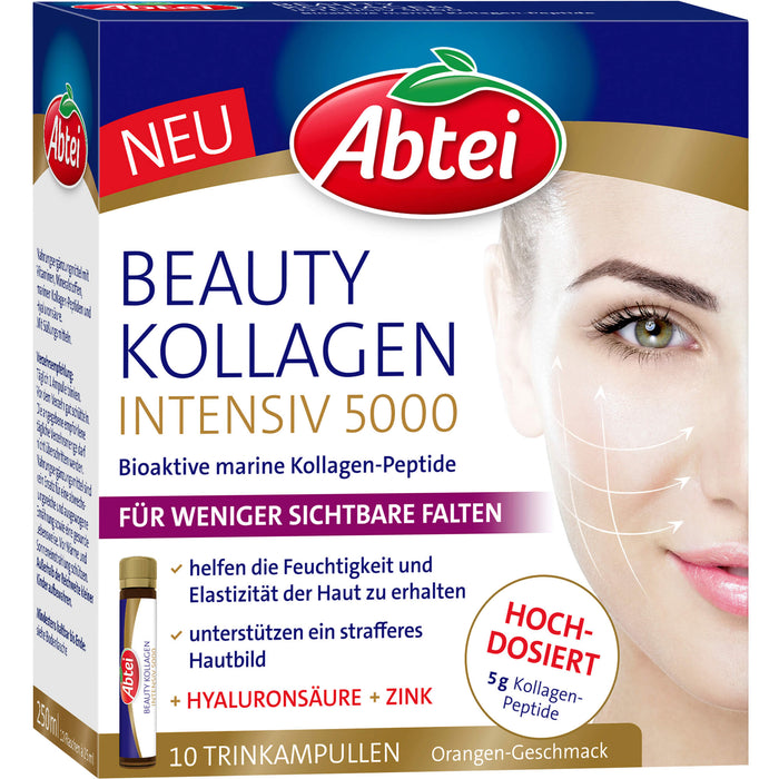 Abtei Beauty Kollagen Intensiv 5000 Trinkampullen natürliche Schönheit von innen, 10 St. Ampullen
