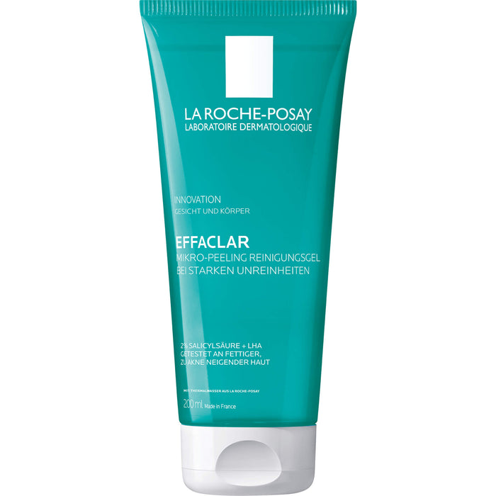 La Roche-Posay Effaclar Mikro-Peeling Reinigungsgel bei starken Unreinheiten, 200 ml Gel