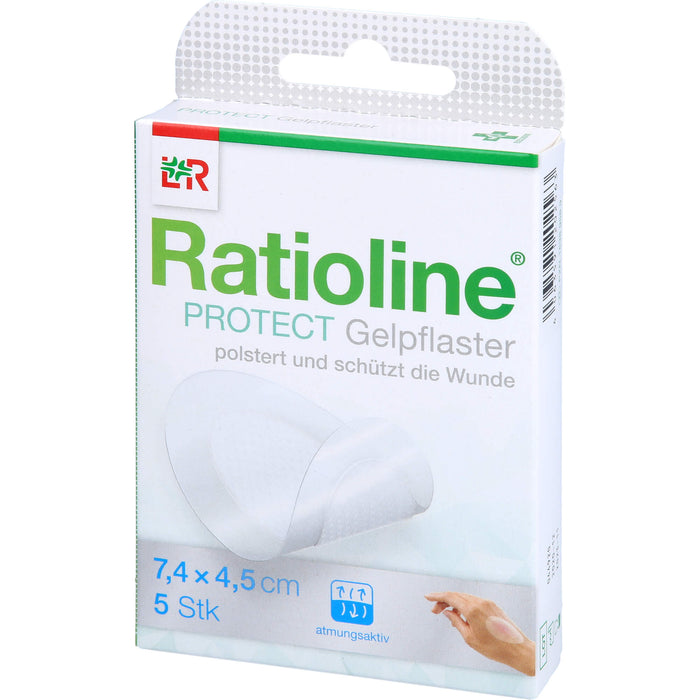 Ratioline Protect Gelpflaster 7,4x4,5 cm, 5 St PFL