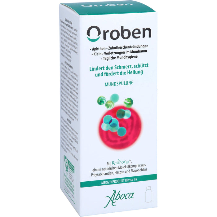 Oroben Mundspülung lindert den Schmerz, schützt und fördert die Heilung, 150 ml Lösung