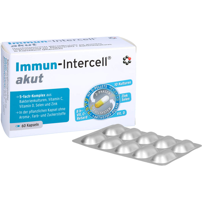 Immun-Intercell akut Kapseln zur gezielten Unterstützung der Abwehrkräfte, 60 St. Kapseln