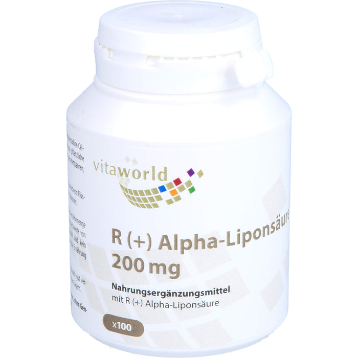 vitaworld R(+) Alpha-Liponsäure 200 mg Kapseln, 100 St. Kapseln