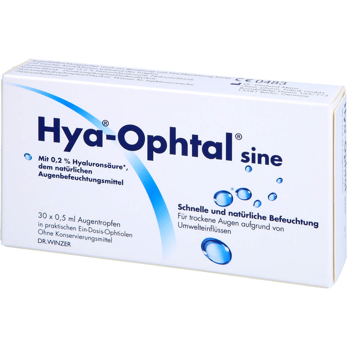 Hya-Ophtal sine, 30X0.5 ml ATR
