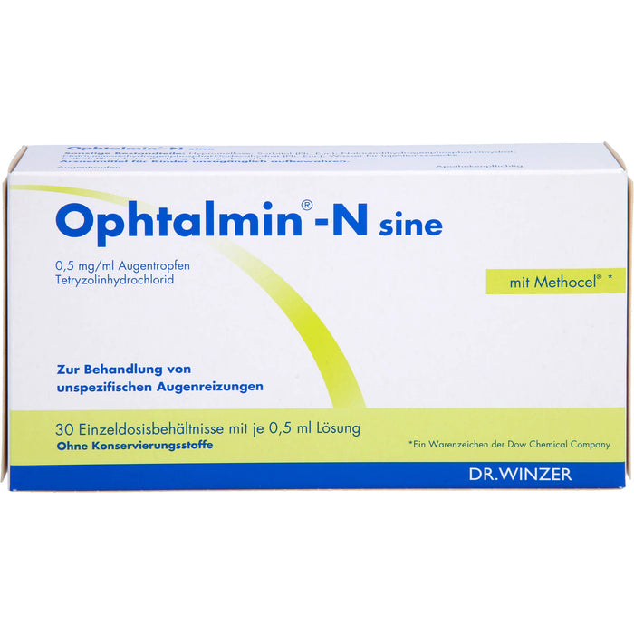 Ophtalmin®-N sine, 0,5 mg/ml Augentropfen, 30 St. Einzeldosispipetten