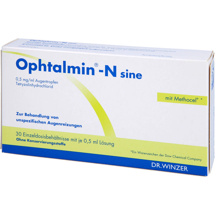 Ophtalmin®-N sine, 0,5 mg/ml Augentropfen, 30 St. Einzeldosispipetten
