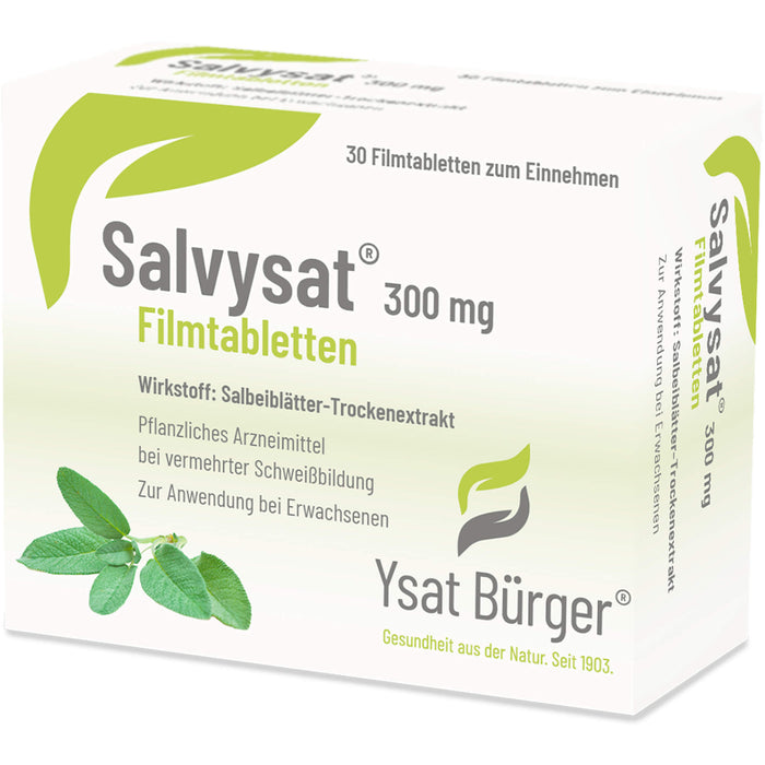 Salvysat 300 mg Filmtabletten zur Anwendung bei vermehrter Schweißbildung, 30 St. Tabletten