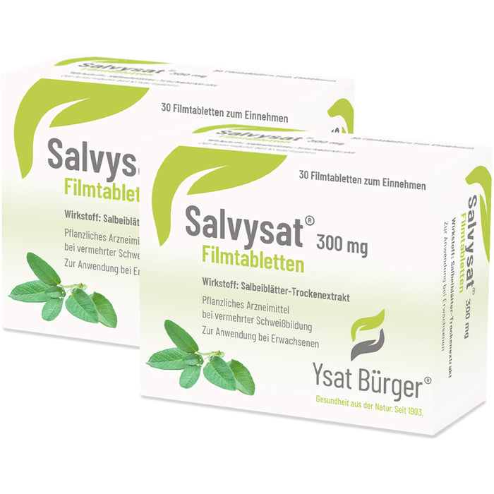 Salvysat 300 mg Filmtabletten zur Anwendung bei vermehrter Schweißbildung, 60 St. Tabletten