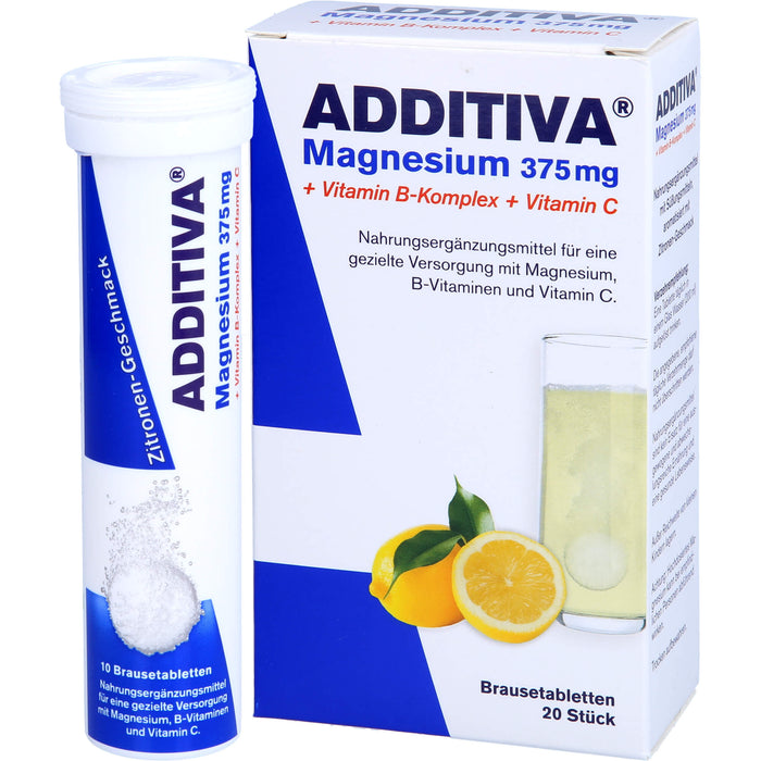 Additiva Magnesium 375 mg+Vitamin B Komplex+Vit C, 20X6 g BTA