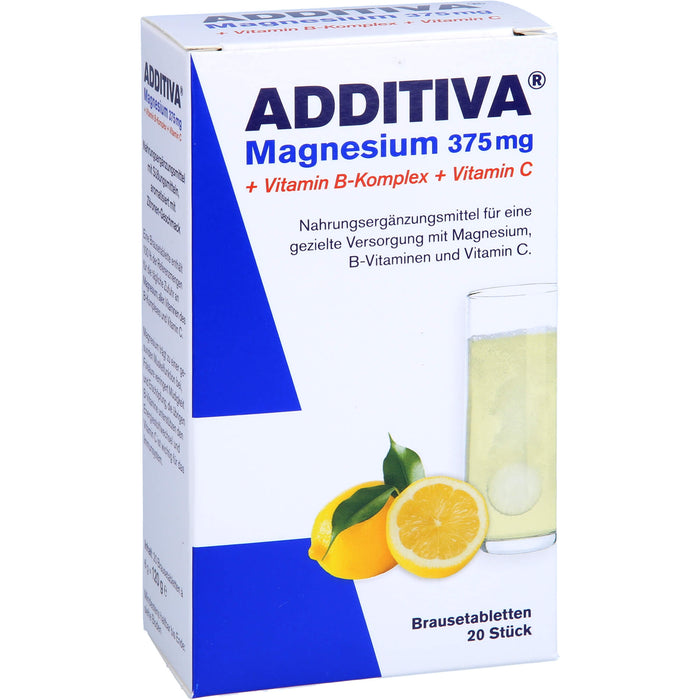 Additiva Magnesium 375 mg+Vitamin B Komplex+Vit C, 20X6 g BTA