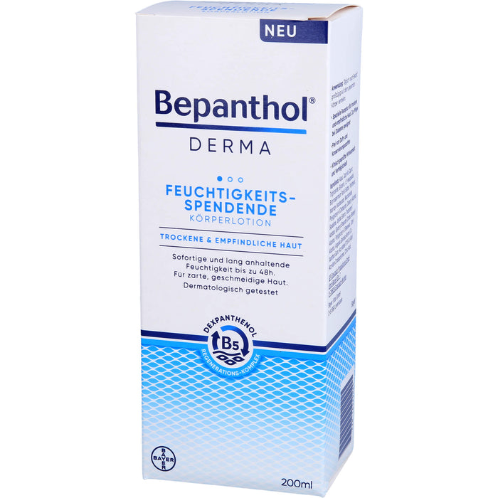 Bepanthol Derma feuchtigkeitsspendende Körperlotion, 200 ml Lotion