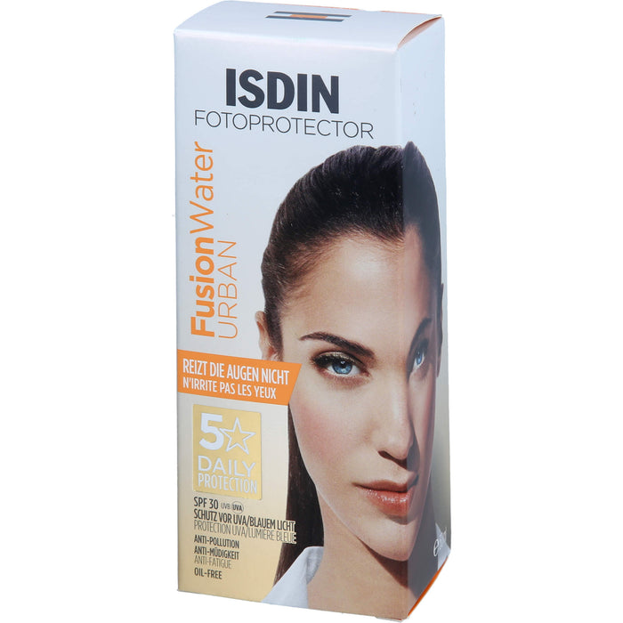 ISDIN Fotoprotector Fusion Water Urban LSF 30 zum Schutz und zur Pflege der Haut, 50 ml Creme