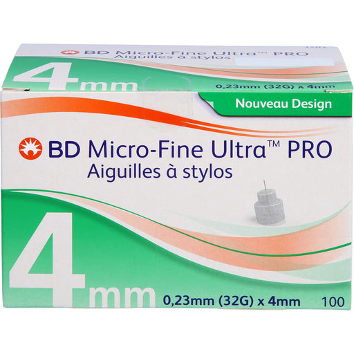 BD Micro-Fine Ultra Pro Pen-Nadeln 0,23 x 4 mm 32 G, 100 St. Packung