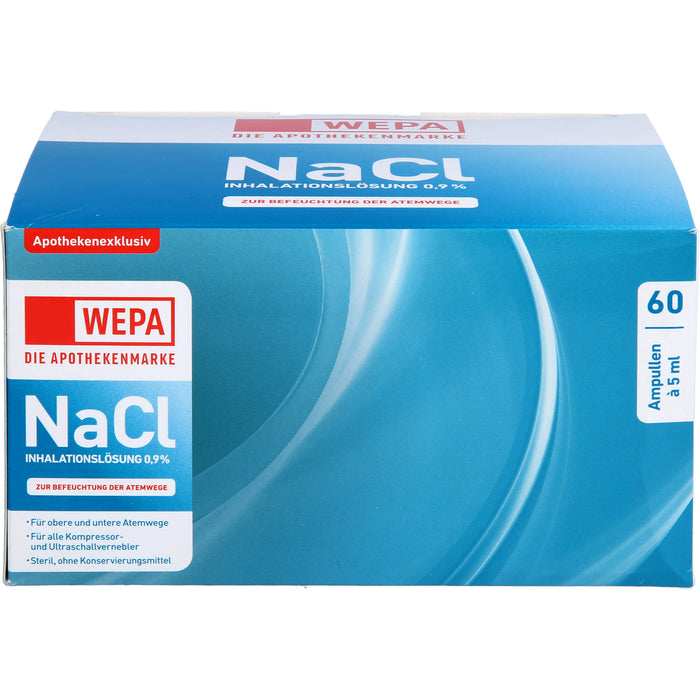 WEPA Inhalationslösung NaCl 0,9 %, 60 St. Ampullen