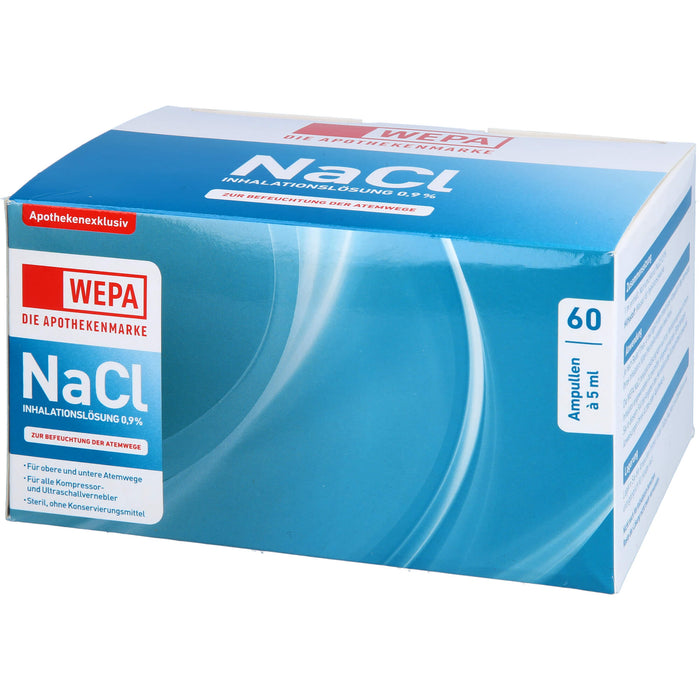 WEPA Inhalationslösung NaCl 0,9 %, 60 St. Ampullen