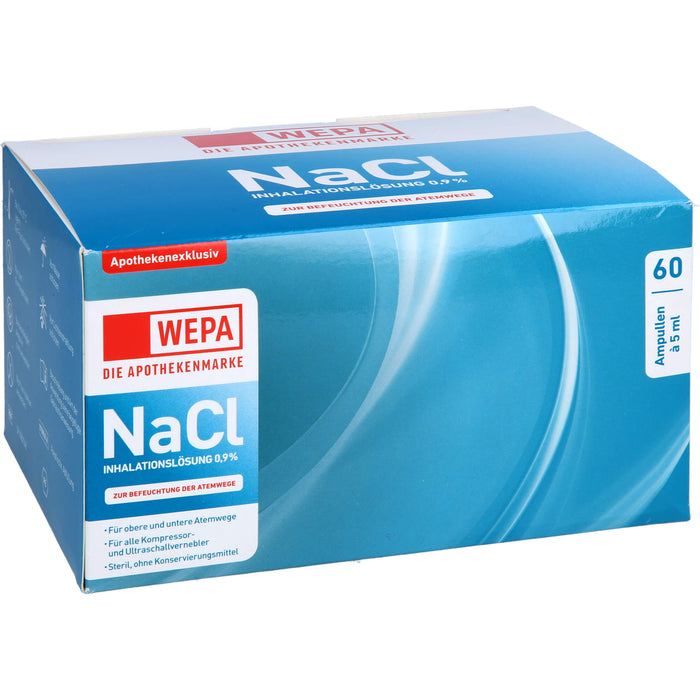 WEPA Inhalationslösung NaCl 0,9 %, 60 St. Ampullen