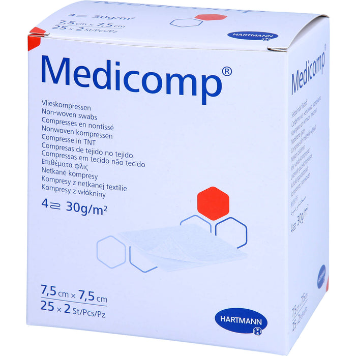 Medicomp Bl st 7,5x7,5, 25X2 St KOM
