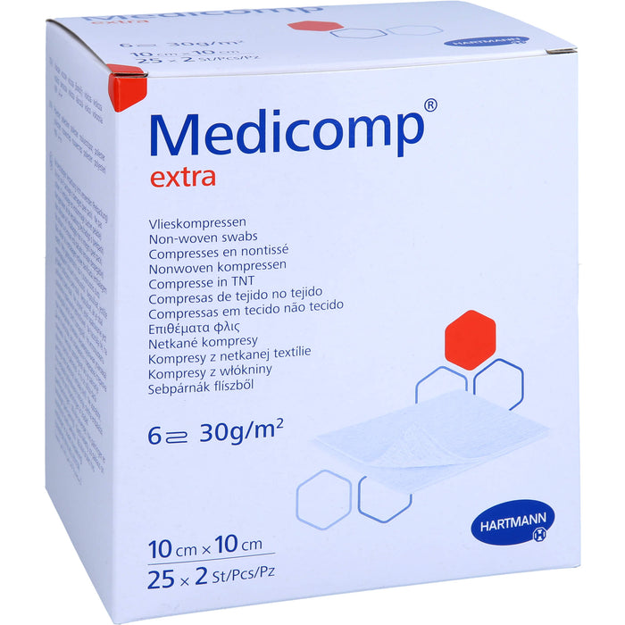 Medicomp Extra Bl st 10x10, 25X2 St KOM