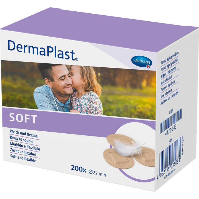 DermaPlast SOFT Spots 22mm, 200 St PFL