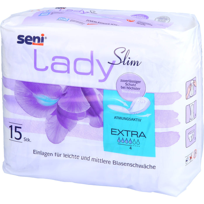 Seni Lady Slim extra Inkontinenzeinlage, 15 St. Einlagen