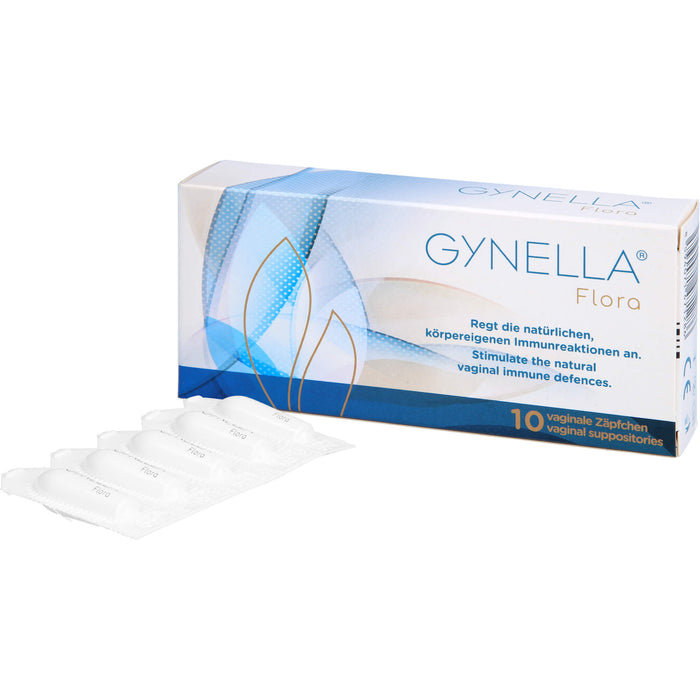 GYNELLA Flora vaginale Zäpfchen regt die natürlichen, körpereigenen Immunreaktionen an, 10 St. Zäpfchen