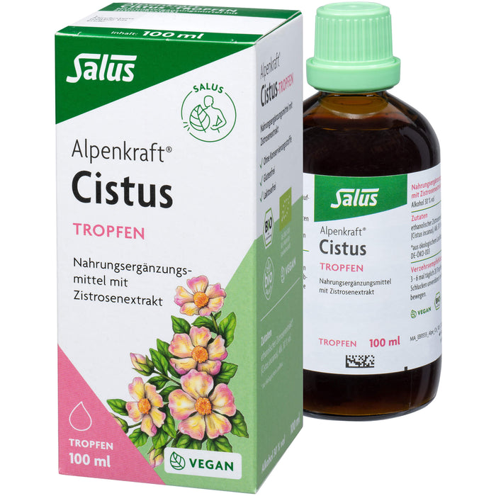 Salus Alpenkraft Cistus-Tropfen bio mit Zistrosenextrakt, 100 ml Lösung