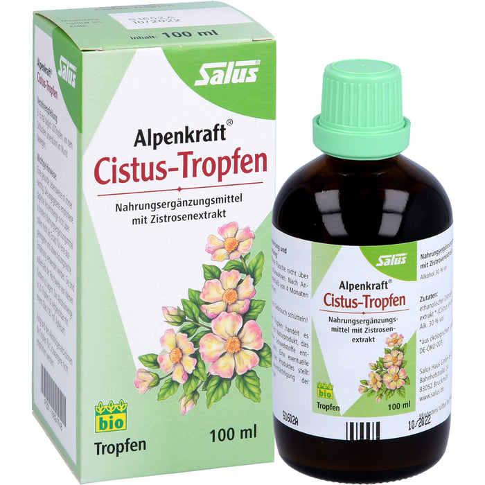 Salus Alpenkraft Cistus-Tropfen bio mit Zistrosenextrakt, 100 ml Lösung