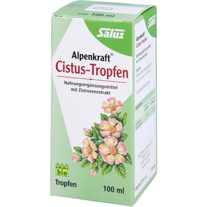 Salus Alpenkraft Cistus-Tropfen bio mit Zistrosenextrakt, 100 ml Lösung