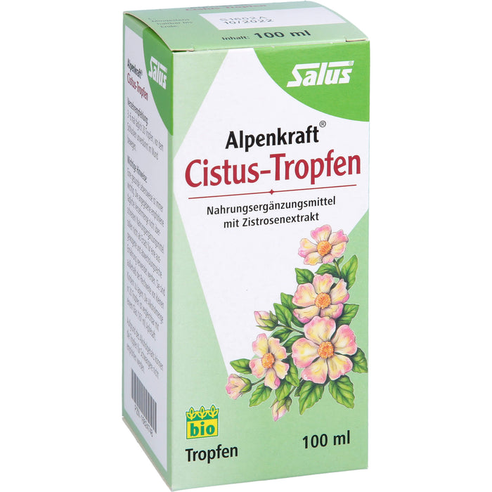 Salus Alpenkraft Cistus-Tropfen bio mit Zistrosenextrakt, 100 ml Lösung