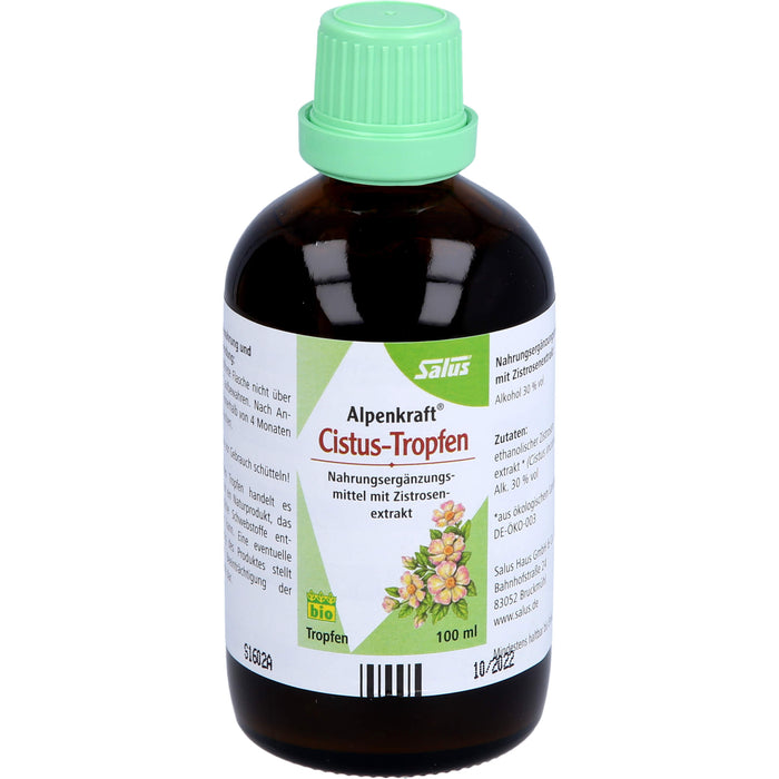 Salus Alpenkraft Cistus-Tropfen bio mit Zistrosenextrakt, 100 ml Lösung