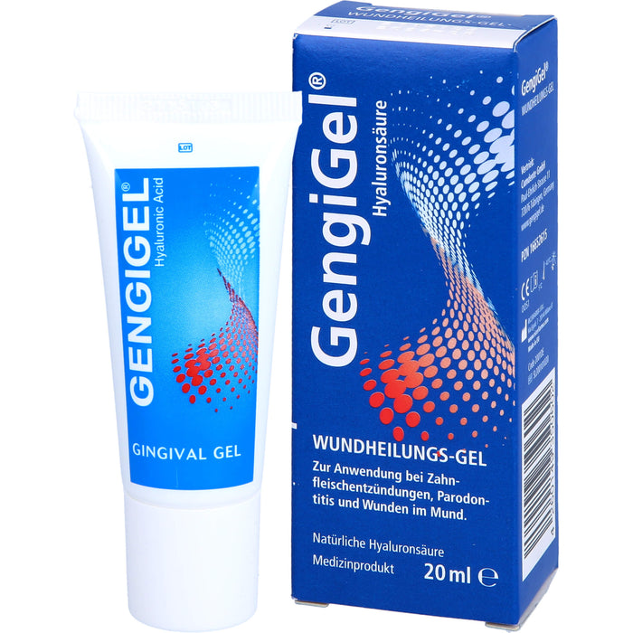 GengiGel Wundheilungsgel bei Zahnfleischentzündungen, Parodontitis und Wunden im Mund, 20 ml Gel