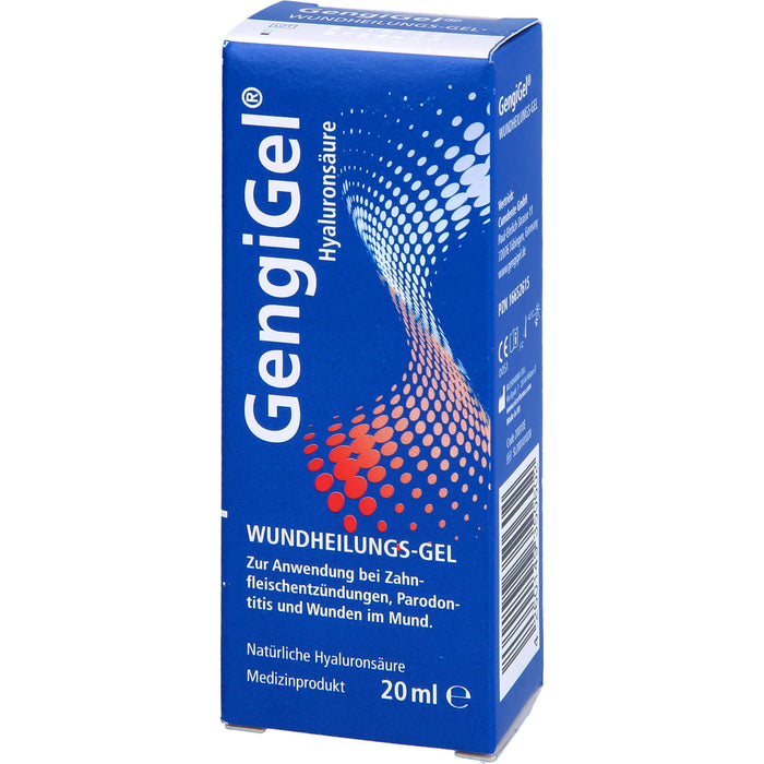 GengiGel Wundheilungsgel bei Zahnfleischentzündungen, Parodontitis und Wunden im Mund, 20 ml Gel