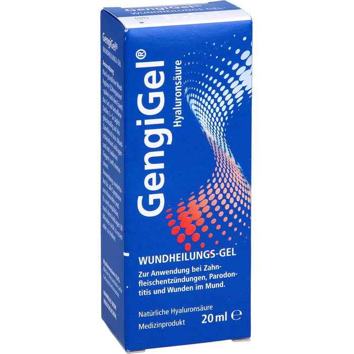 GengiGel Wundheilungsgel bei Zahnfleischentzündungen, Parodontitis und Wunden im Mund, 20 ml Gel
