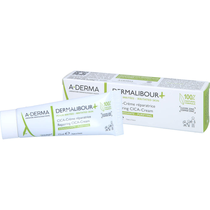 A-DERMA Dermalibour reparierende CICA-Creme, 15 ml Creme