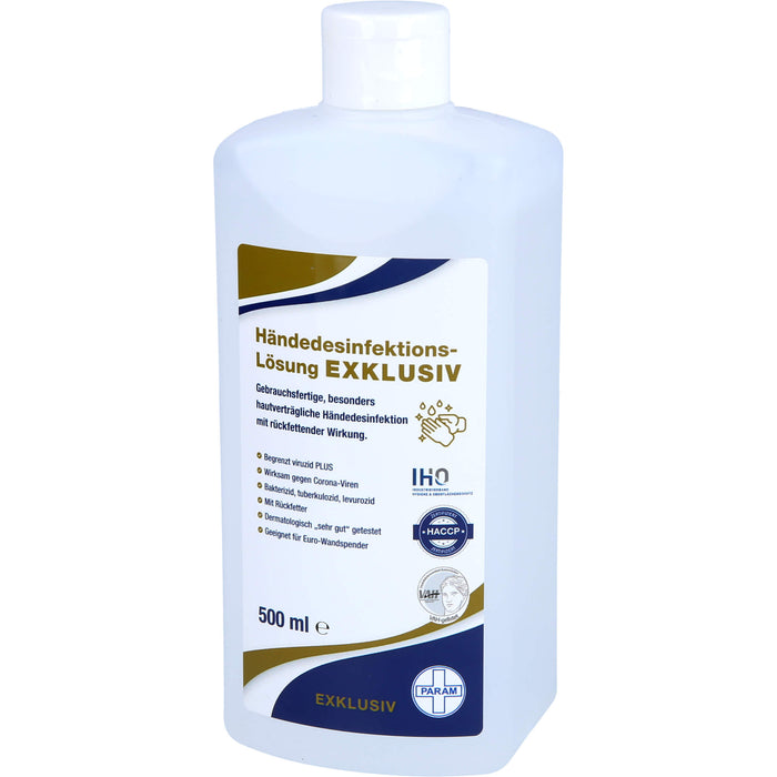 PARAM Händedesinfektions-Lösung Exklusiv, 500 ml Lösung