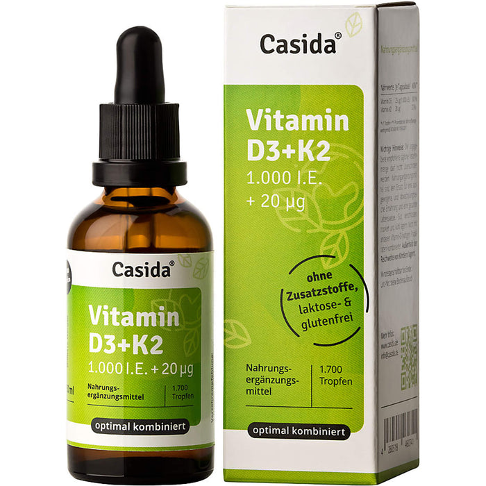 Vitamin D3 K2 Tropfen, 50 ml TRO
