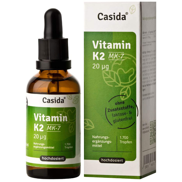 Vitamin K2 Tropfen MK7 Vegan, 50 ml TRO