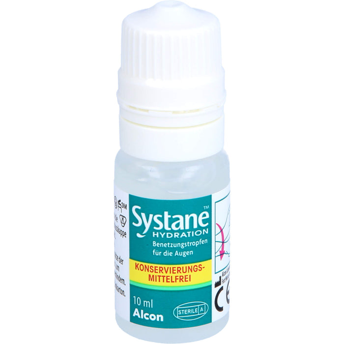 Systane Hydration Lösung ohne Konservierungsmittel bei trockenen Augen, 10 ml Lösung