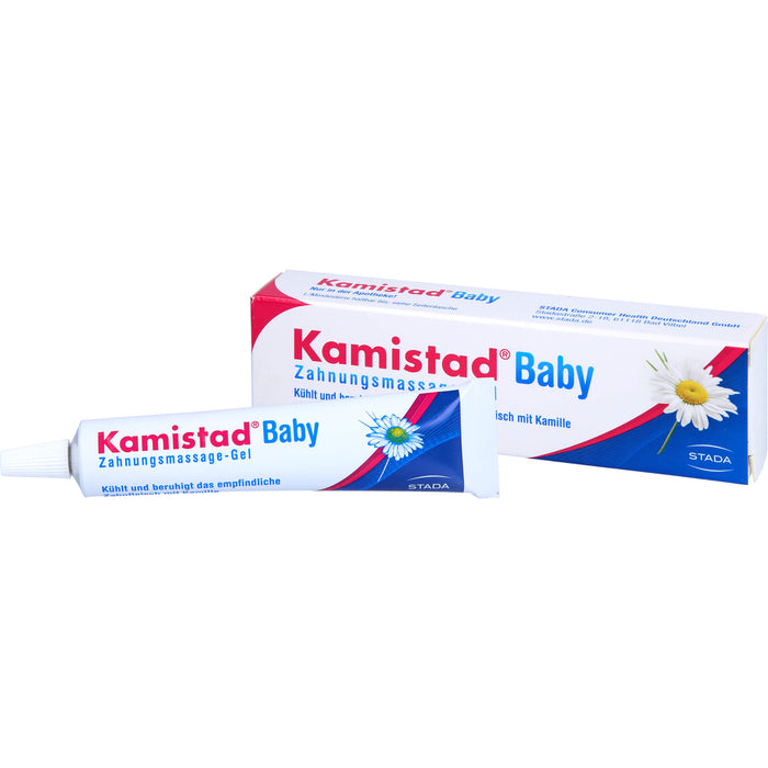 Kamistad Baby Zahnungsmassage-Gel zur Massage des Zahnfleisches bei zahnenden Kindern, 20 ml Gel
