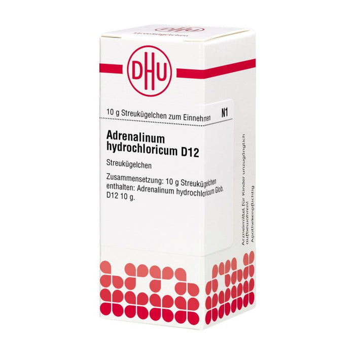 Adrenalinum hydrochloricum D12 DHU Globuli, 10 g GLO