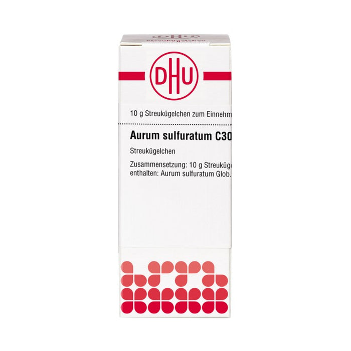 DHU Aurum sulfuratum C30 Globuli, 10 g Globuli