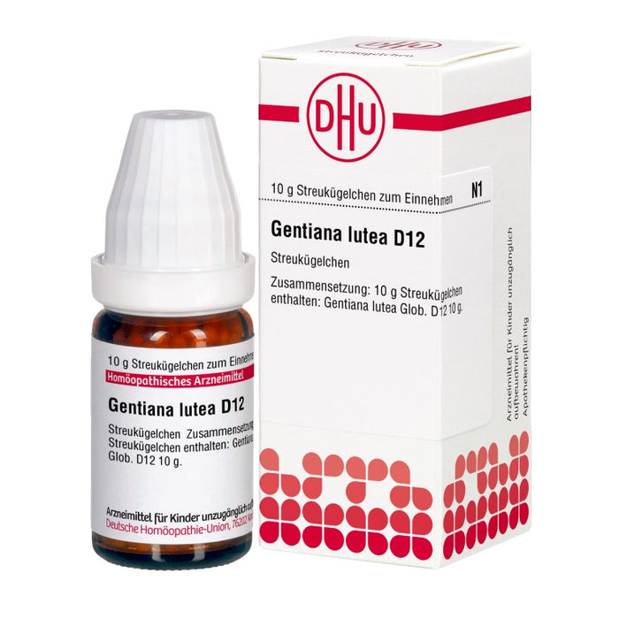 DHU Gentiana lutea D12 Globuli, 10 g Globuli