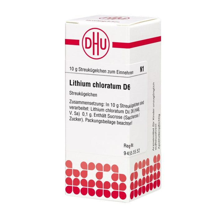 DHU Lithium chloratum D6 Globuli, 10 g Globuli