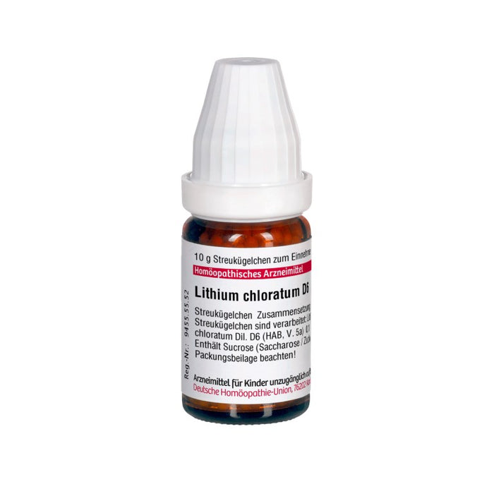 DHU Lithium chloratum D6 Globuli, 10 g Globuli