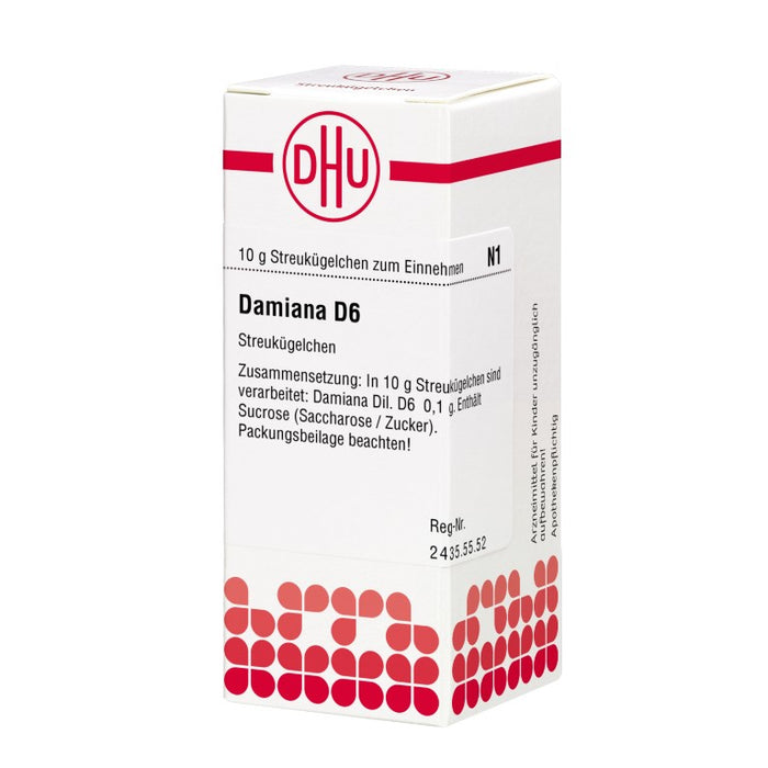 DHU Damiana D6  Globuli, 10 g Globuli