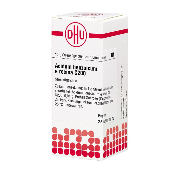 DHU Acidum benzoicum e resina C200 Globuli, 10 g Globuli